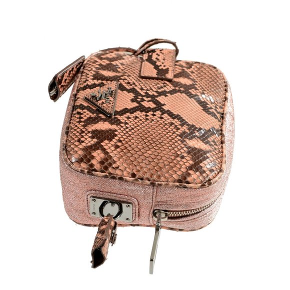 Prada Women's Pink Python Skin Leather Bag Clutch - Picture 4 of 7